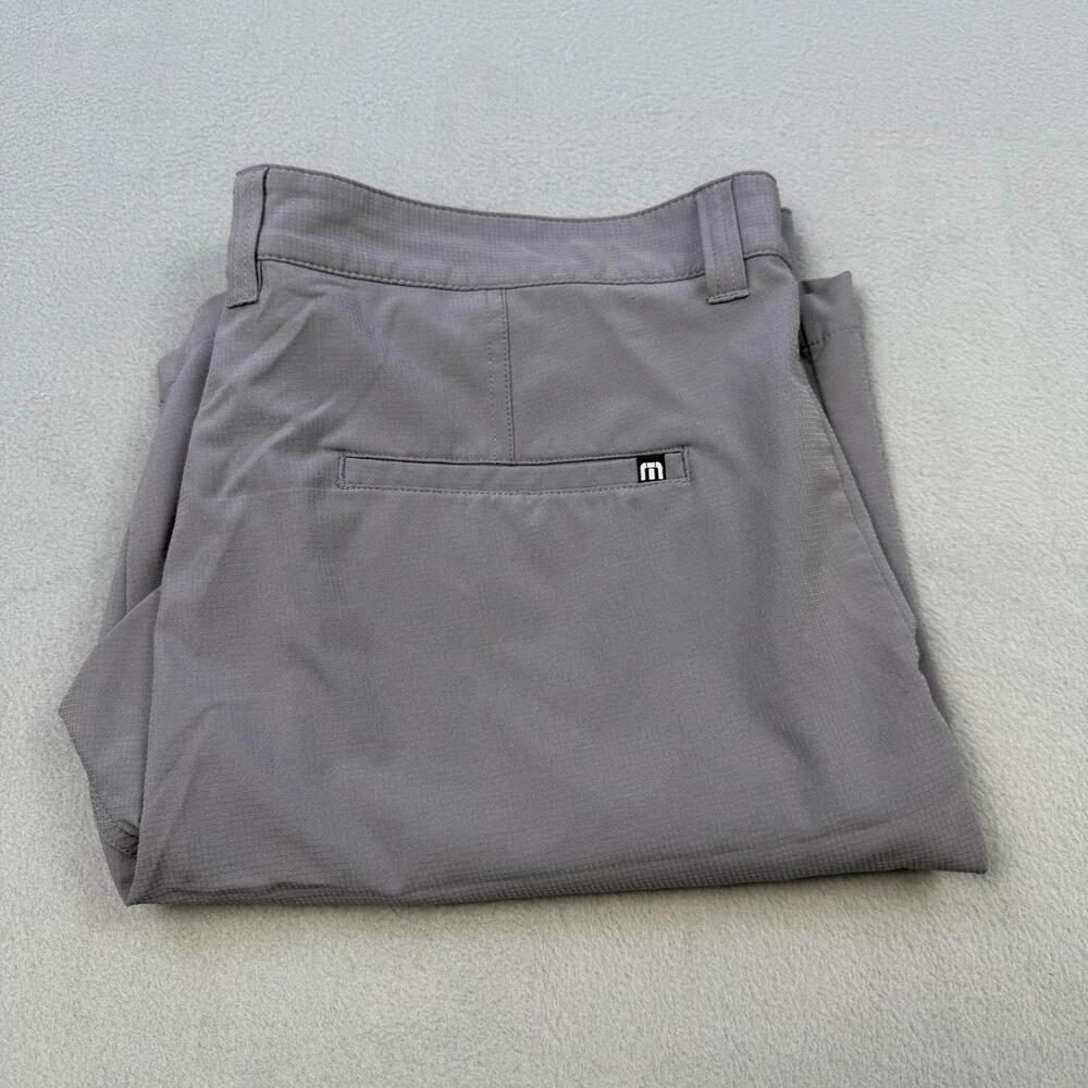Travis Mathew Shorts Mens 36 Gray Microfiber Chino Golf Performance Stretch